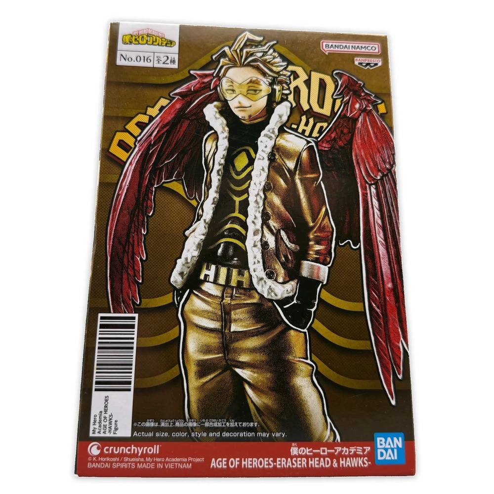 My Hero Academia Hawks Figure | Age Of Heroes Eraser Head & Hawks | Bandai B